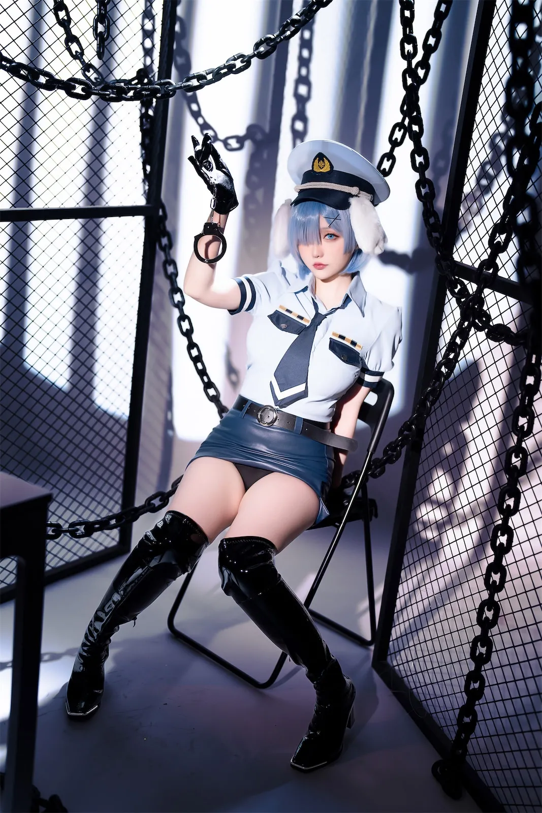 Hoshilily (星之迟迟) Rem Dog-Eared Police Officer - ReZero-erohere100.webp